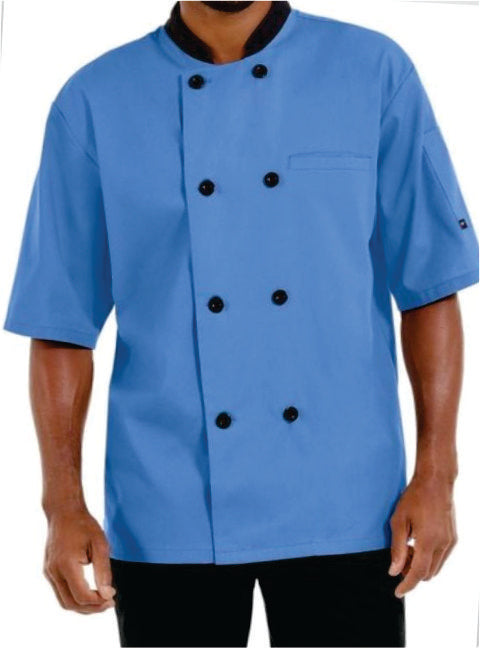 Chef Coat – Short Sleeve (Blue) – ECC-105