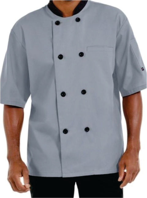 Chef Coat – Short Sleeve (Light Grey) – ECC-106