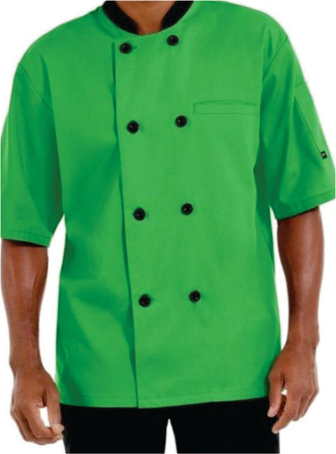 Chef Coat – Short Sleeve (Green) – ECC-109