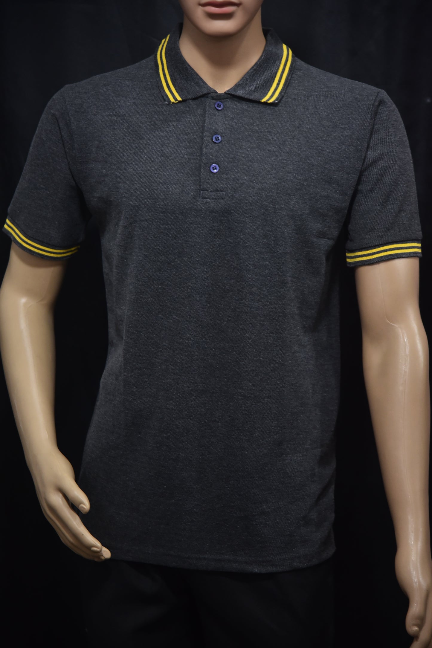 Premium Mélange T-Shirts with Tipping – 230 GSM Code TST-17 TSHIRT Rs 220