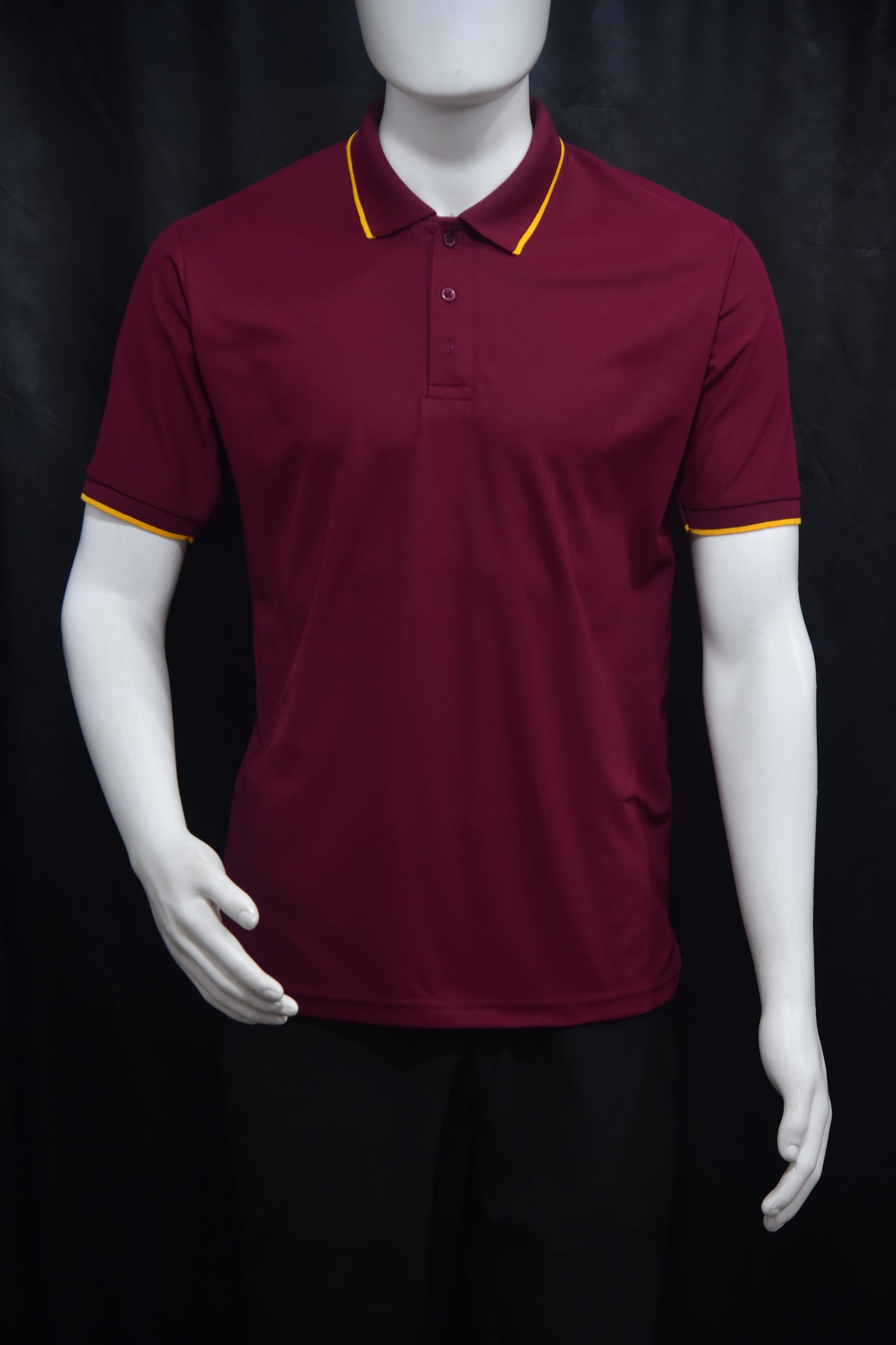Tshirt Maroon with Yellow Tipping. Premium T-Shirts – Sap Matti New Fusion Creations Rs 185