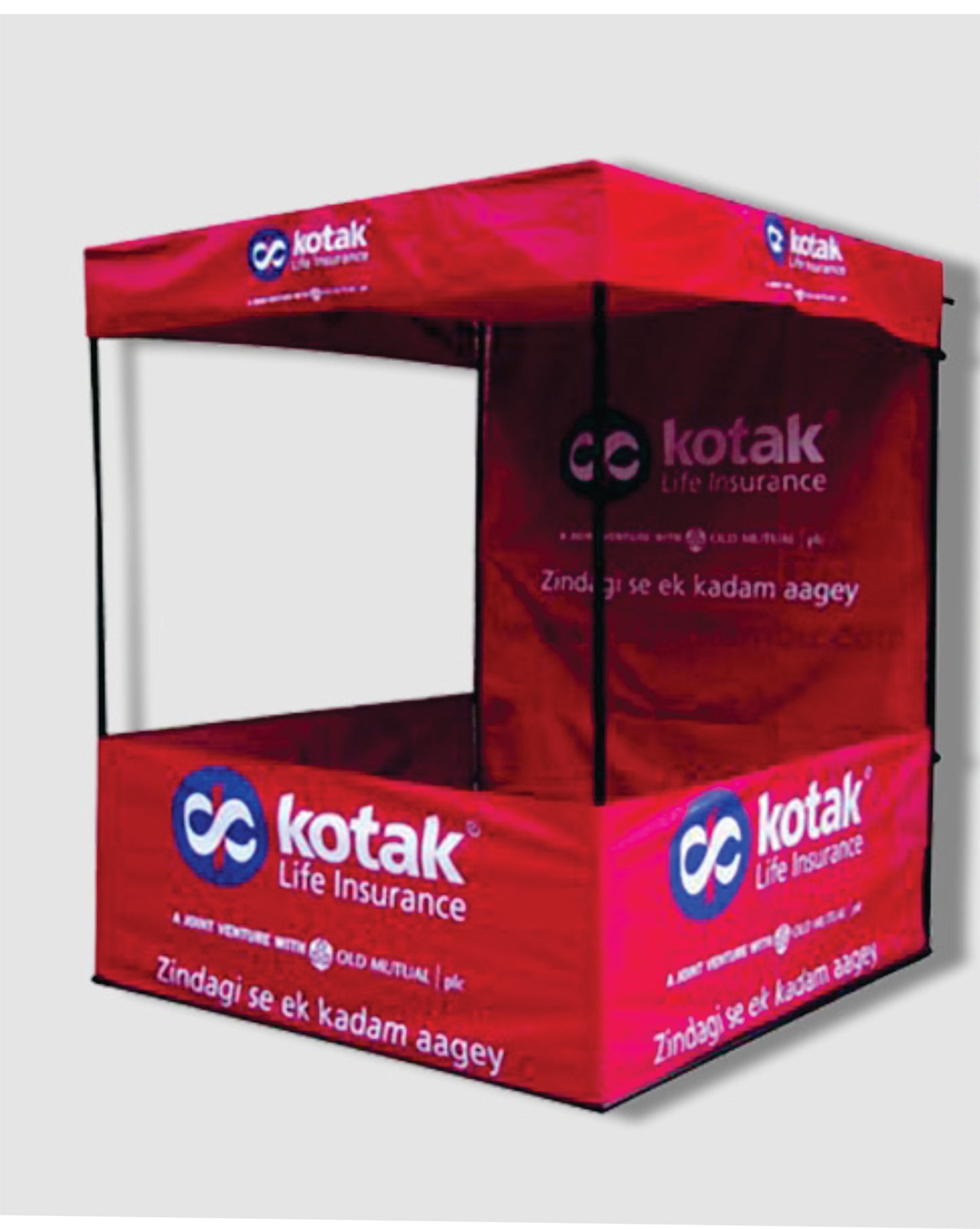 Promotional Canopy Tent - Demo Tent with Print Size in Feet 4' X 4' X 7' Rs 2450