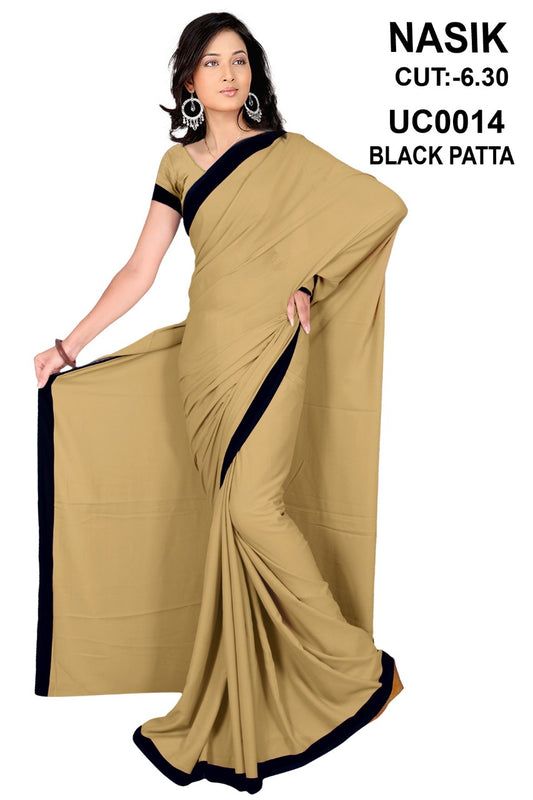Saree Sari Premium Work Wear - UC0014 NASIK BLACK PATTA