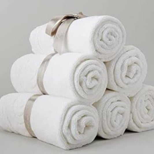 Hand Towel Premium Cotton White 120 Grams Size 16 x 24 Code HTW-02