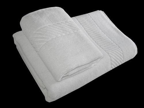 WHITE TOWEL GOOD WEIGHT GM SIZE 24" X 48" RS 110