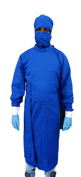 SURGEON GOWN COTTON CASEMENT VAT DYED