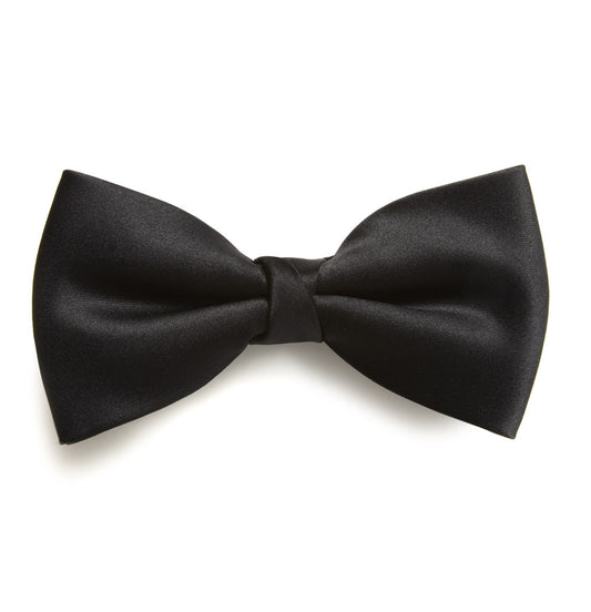 Bow Tie Formal Black Micro Twill Fabric