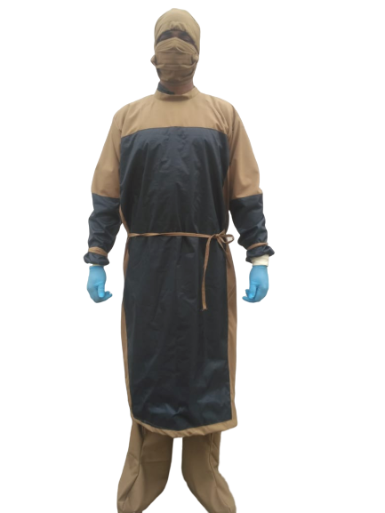 SURGEON GOWNFRONT COVERING AND SLEEVE WATER REPELLENTS FABRIC