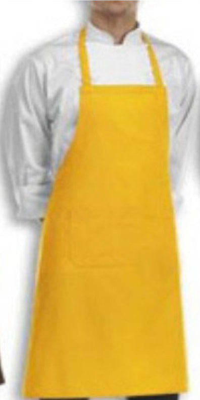 Apron Bib Gaberdine Yellow Moq 6