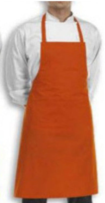 Apron Bib Gaberdine Orange Moq 6