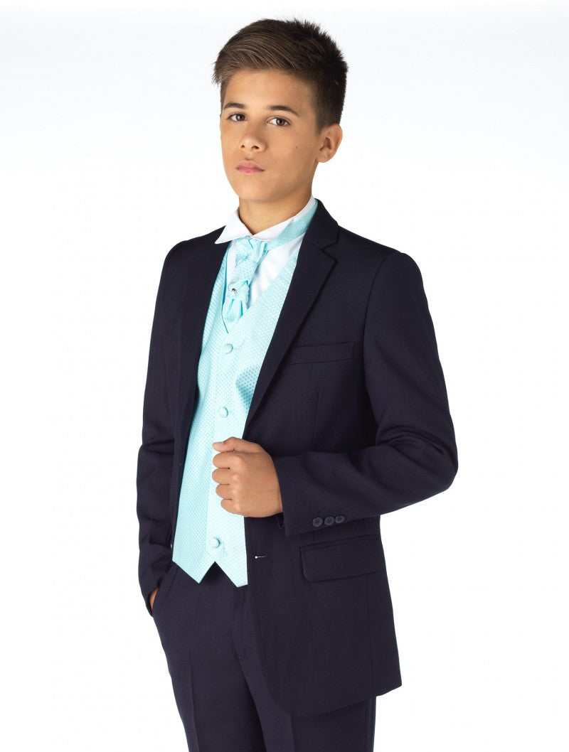 Boys Blazer Navy Smart Jacket Two Button - Main Image