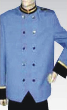 Bell Boy Uniform Set Light Blue Coat and Black Trouser