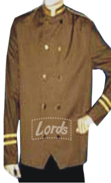 Bell Boy Uniform Set Brown Coat and Black Trouser