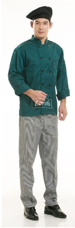 Chef Coat Executive Bottle Green Double Breasted ECC-44