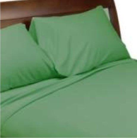 Green Bed Sheet for Lodges Guest House Hotels Hospitals HB-006
