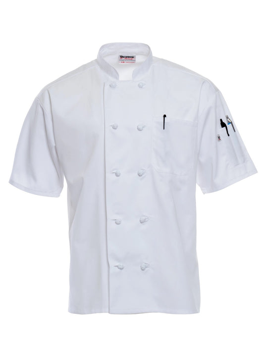Chef Coat Short Sleeve Executive Double Breasted Cook Coat HECC-01