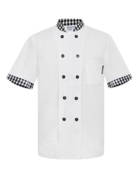 Chef Coat Short Sleeve Executive Double Breasted Cook Coat HECC-04