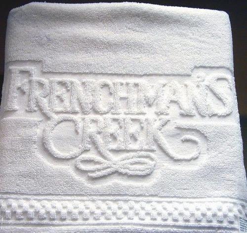 Logo Weave Bath Towel White LWT-01
