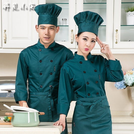 Chef Coat with Apron and Chef Cap CC-64
