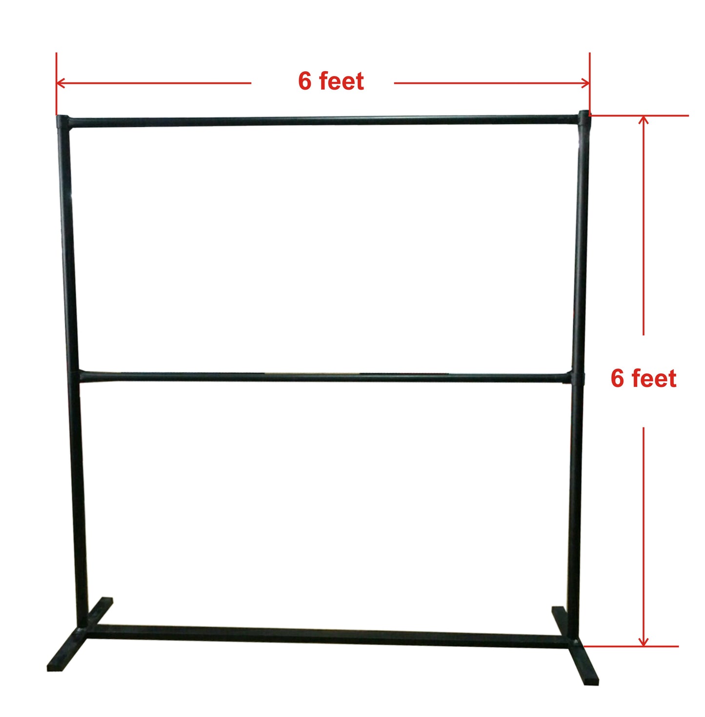 Cloth Rack Double Bar Heavy Duty Black Power Coated CR-02