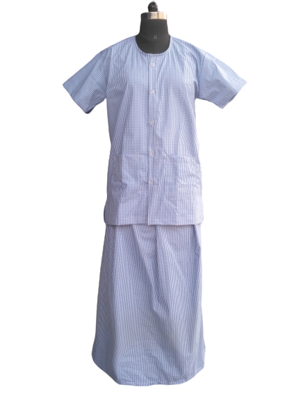 Patient Female Hospital Dress Loose Fitting MPU-52