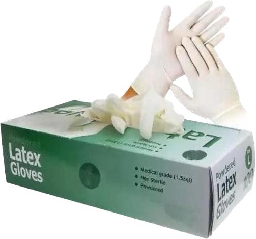 Latex Hand Gloves Box Of 100 Pieces SSP-06