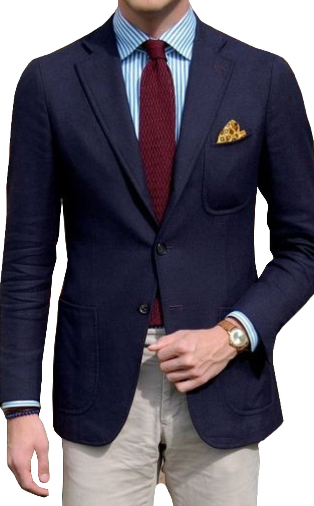 Blazer Sport Jacket Twill Weave Two Button Single Brest Blazer