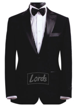 Tuxedo Blazer Black With Shiny Lapel With Bow Tie. PRICE RS 1099 PER PIECE. MOQ 1
