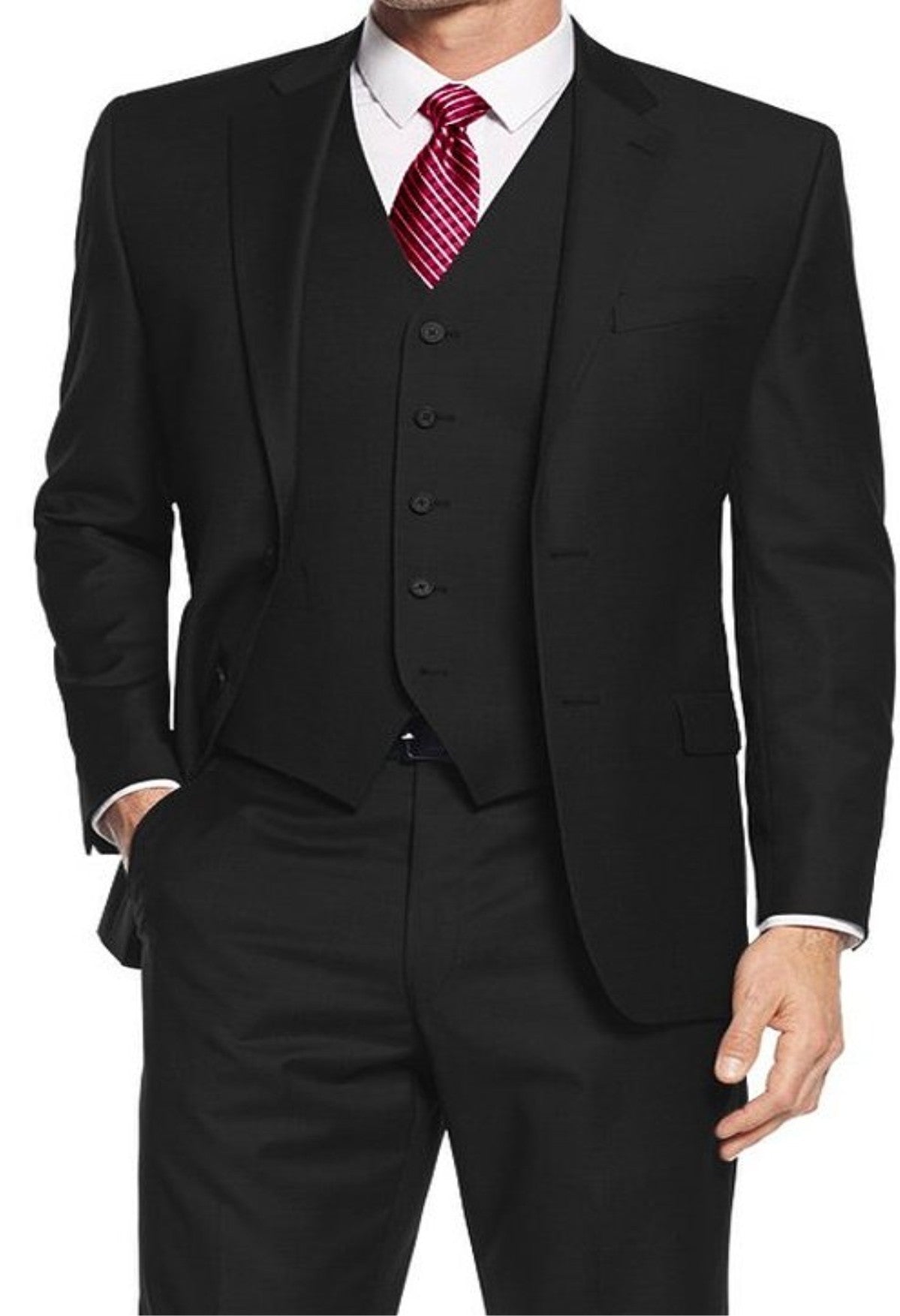 Suit Men's Formal Three Piece Blazer, Trouser, Waist Coat, Shirt
