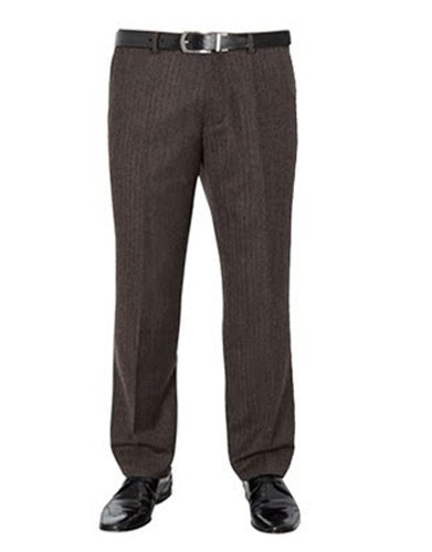 Formal Dark Brown Grey Pleated Trouser for men MT-76