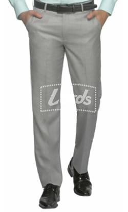 TROUSER PANT MEN'S FORMAL NON PLEATED LIGHT GREY PRICE RS 325 PER PIECE MOQ 2