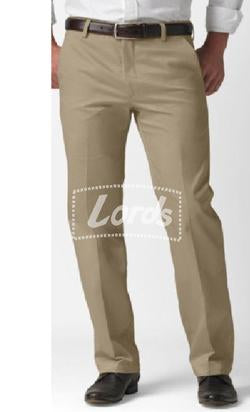 TROUSER PANT MEN'S FORMAL NON PLEATED FORMAL BEIGE PRICE RS 325 PER PIECE MOQ 2