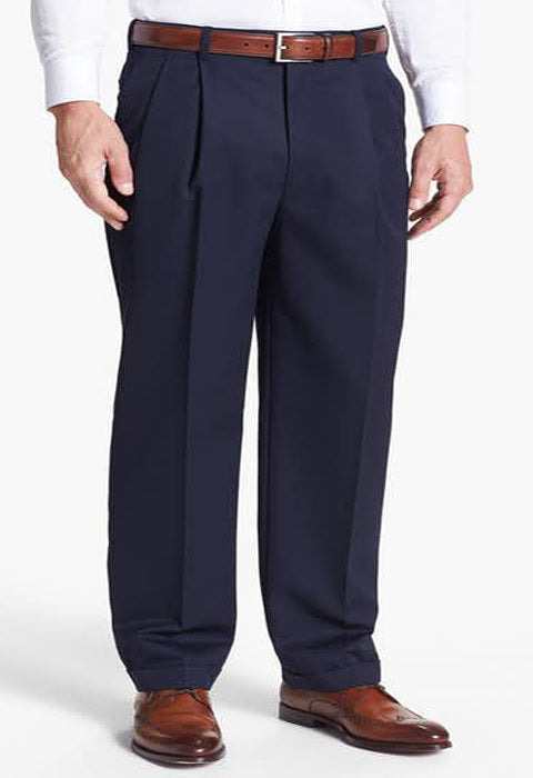 Formal Navy Blue Pleated Trouser for men MT-69