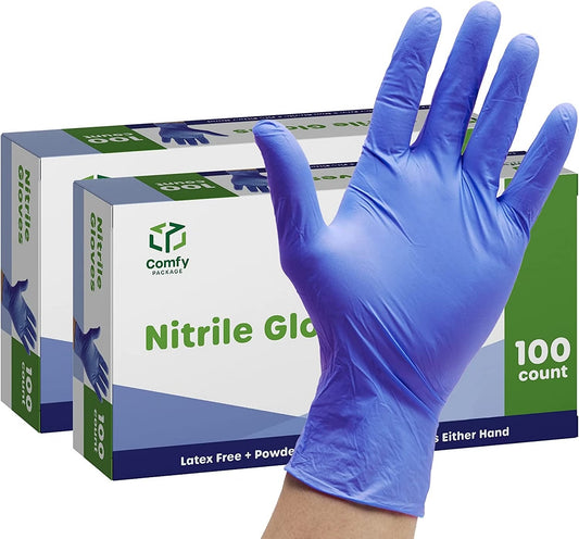 Nitrile Hand Gloves Box Of 100 Pieces Lords