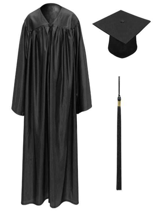 Graduation Gown Bachelor Gown with Cap and Tussle GGS-05