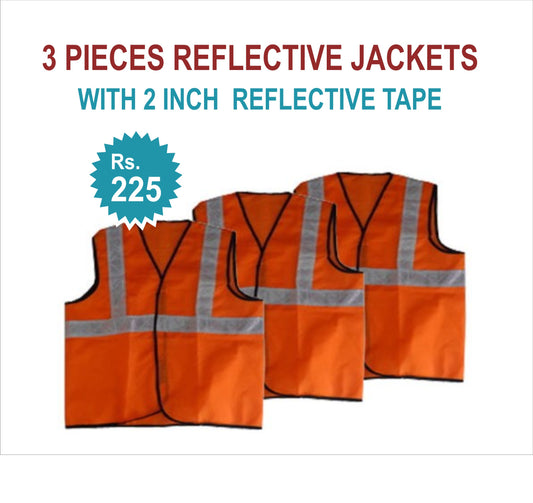Reflective Jackets 3 Pieces With 2" Reflective Tape