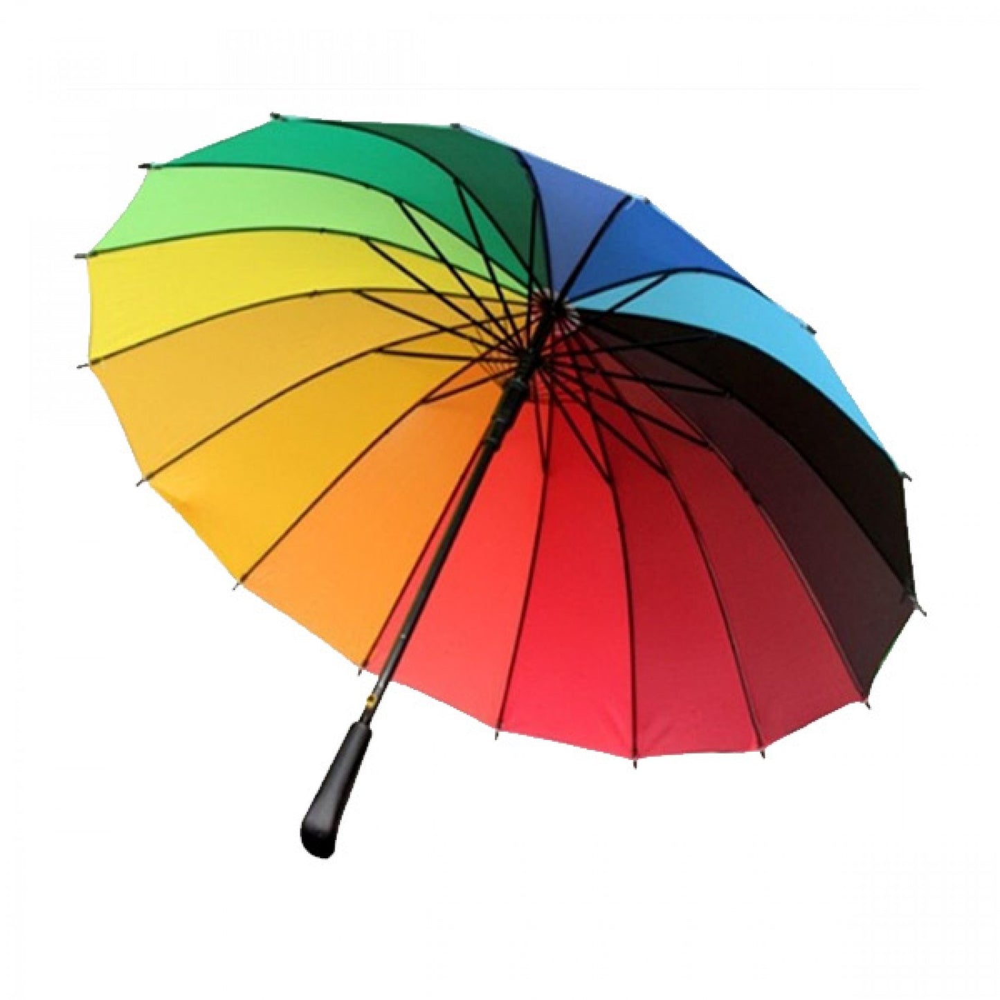UMBRELLA LARGE SIZE TO ACCOMMODATE TWO PEOPLE , ESCORTING UMBRELLA , MULTI COLOR RAINBOW UMBRELLA SIZE 28" X 56"