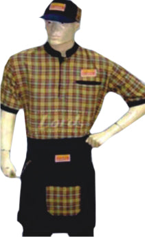 Service Uniforms T Shirt with Apron and Cap SU-03