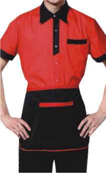 Service Uniforms T Shirt with Apron and Cap SU-10