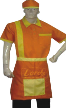 Service Uniforms T Shirt with Apron and Cap SU-19