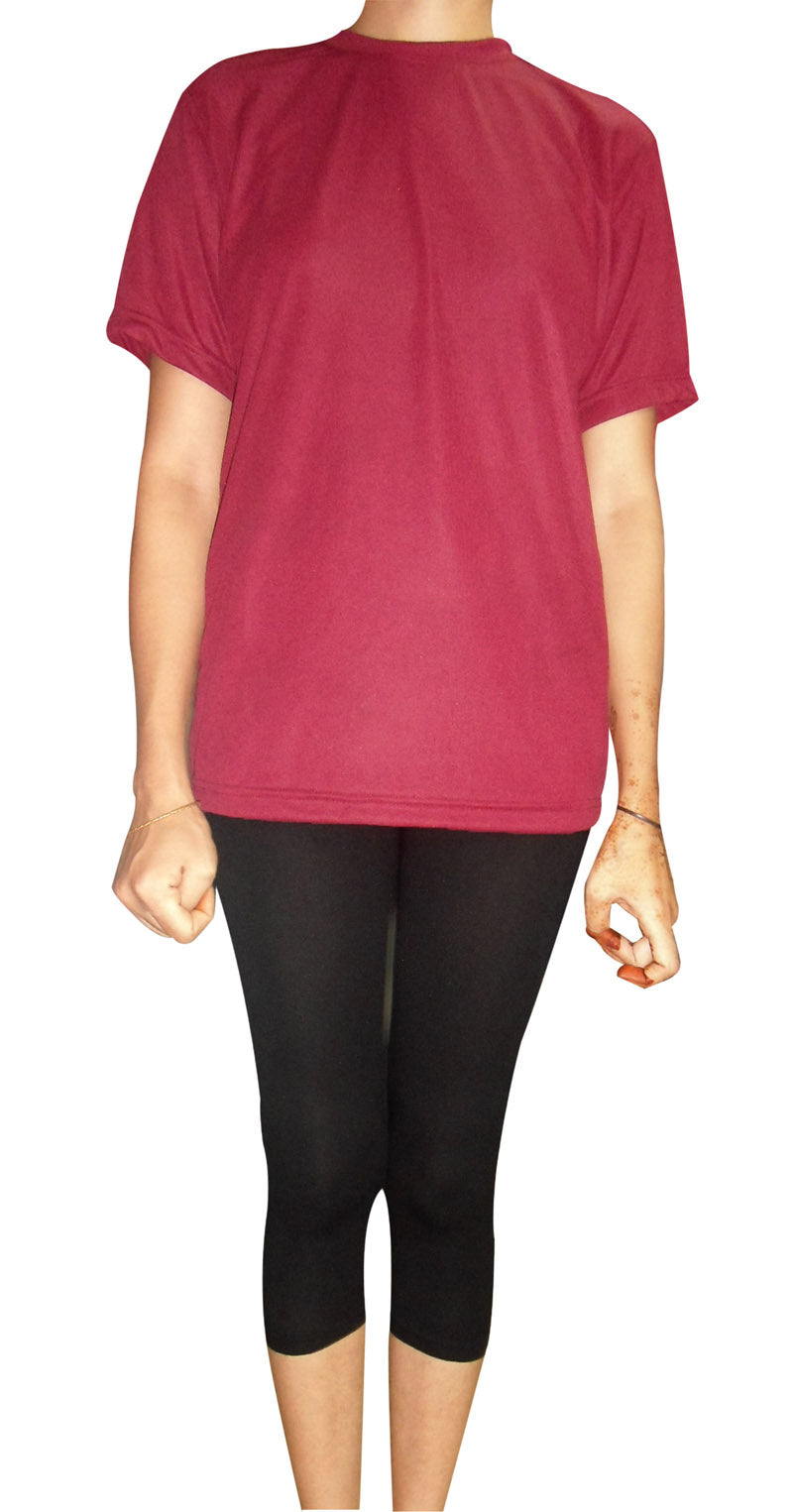 SWIMMING COSTUME FEMALES- T SHIRT WITH LEGGING WITH DIFFERENT DESIGN & COLOURS.