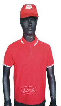 TSHIRT BLENDED COTTON PREMIUM QUALITY e Red T-Shirt with white Tripping TPS-07