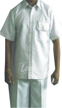 WHITE UNIFORM SAFARI SUIT WORK WEAR UTILITY DRIVER PEON UNIFORM PRICE RS 550 PER SET OF PANT & SHIRT. MOQ 2 SET