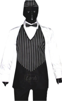 V-NECK SERVICE APRON WITH BOW TIE & BANDANA CAP PRICE RS. 195.00 FOR V APRON & BOW SET MOQ 2 SET