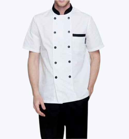 Chef Coat Short Sleeve White Color CCW-04