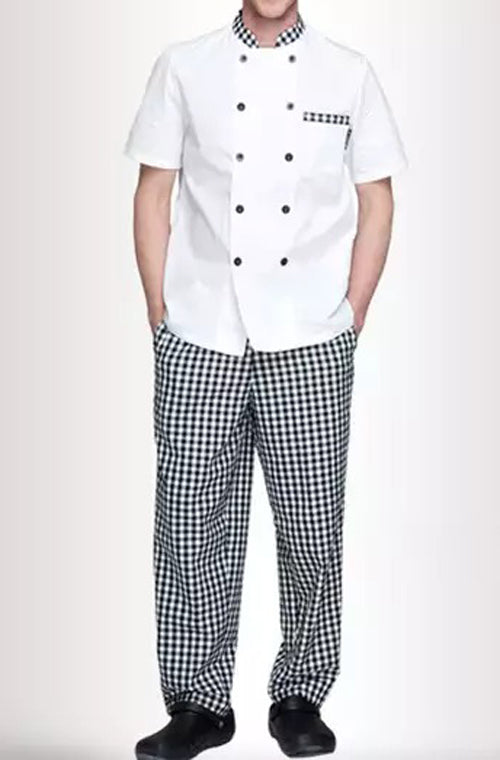 Chef Coat Short Sleeve White Color CCW-01