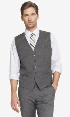 Waist Coat - Trouser Grey Color With White Shirt And Matching Tie