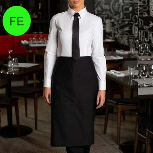 WAIST APRON FOR FEMALE LONG BLACK GEBERDINE BLENDED SUITING FABRIC RS 110 MINIMUM BUY 6 PIECE