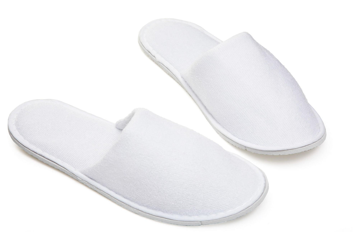 Slipper White Bath Slipper Made from Toweling Fabric BTS-02