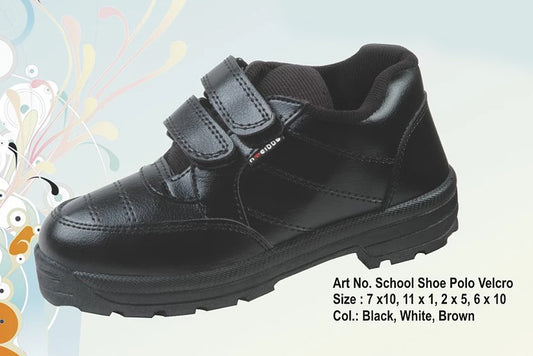 Shoe Addison and Polo Velcro Black Shoe WWS-53